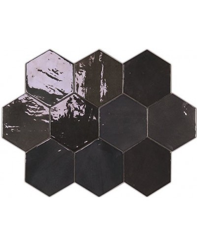 Плитка Zellige Hexa Graphite 10,8x12,4