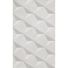 Декор Корредо серый светлый матовый 25x40