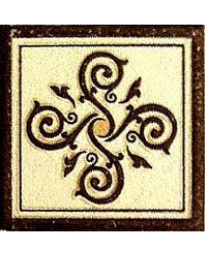 Декор Гётеборг (коричневый) Вставка 6x6