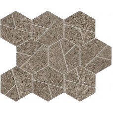 Мозаика Boost Stone Taupe Mosaico Hex