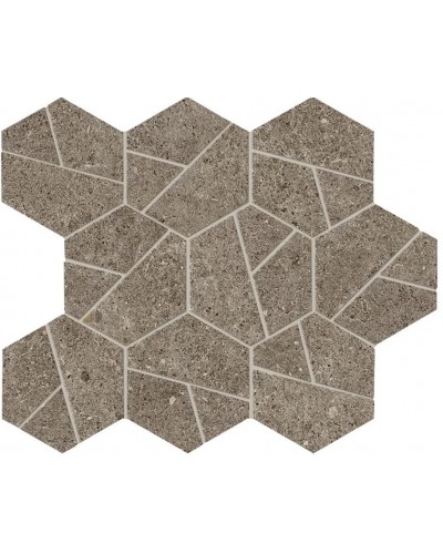 Мозаика Boost Stone Taupe Mosaico Hex