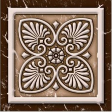Декор Карфаген (коричневый) Вставка 7x7
