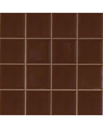 Плитка Моно коричневая 33x33