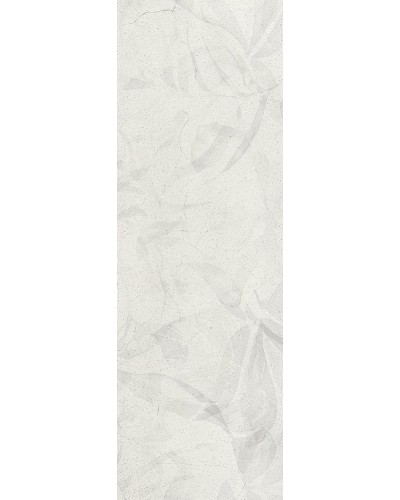 Плитка Urban Jungle Декор Листья светло-серый 40x120