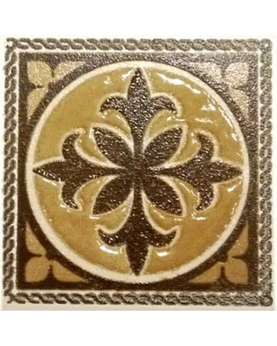Декор Квебек (коричневый) вставка керамогранитная 6x6