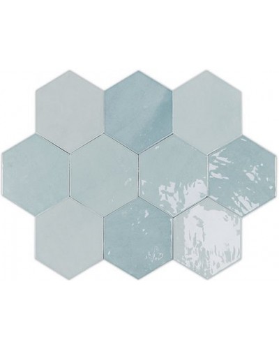 Плитка Zellige Hexa Aqua 10,8x12,4