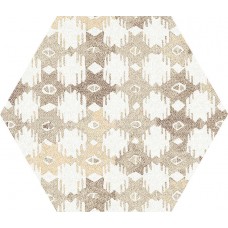 Декор Tex Ivory Pattern Hexagon Nat. 25x29