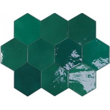 Плитка Zellige Hexa Emerald 10,8x12,4