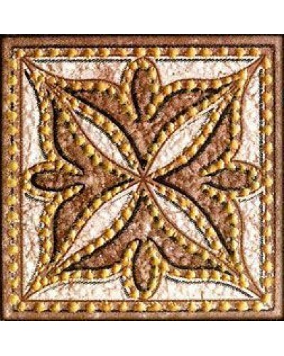 Декор Корсика (коричнево-бежевый) Вставка 7x7