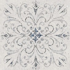 Керамогранит Терраццо серый светлый обрезной Декорированный 60x60