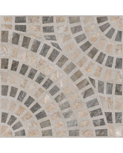 Декор Marble-Beton Круговой Темный Лаппато Ректификат 60x60