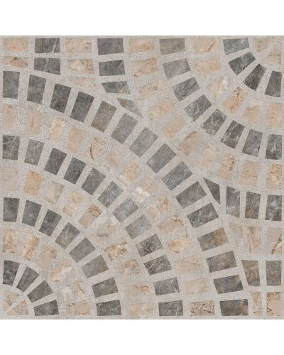 Декор Marble-Beton Круговой Темный Лаппато Ректификат 60x60