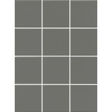 Керамогранит Агуста серый натуральный из 12 частей 9,8x9,8